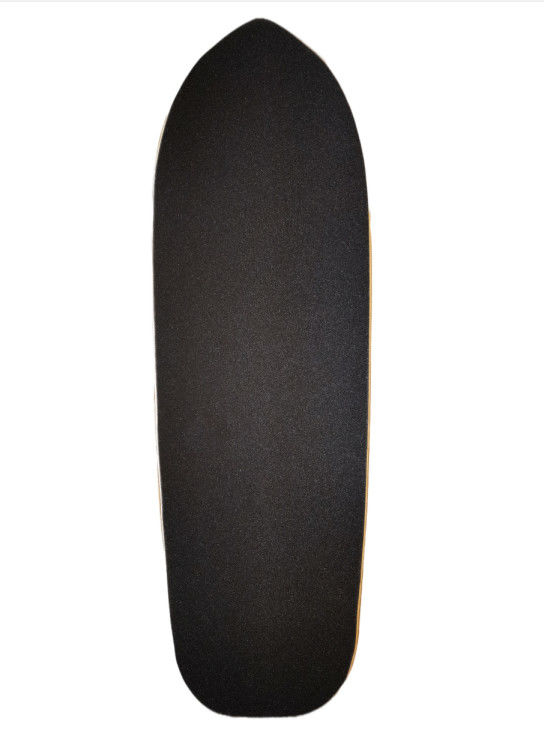 Sturdy Black Street Surfing Skateboard Land Surfing Board Customized Graphic
