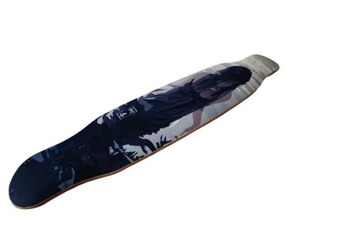 OEM Durable Drop Down Drop Through Longboard Deck Customized Graphic